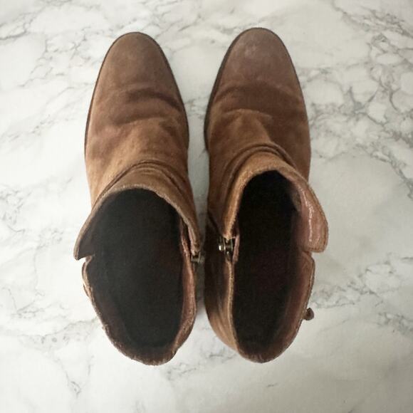 Born Ozark Rust Suede Ankle Strap Boot Women’s Size 9 - Picture 10 of 11